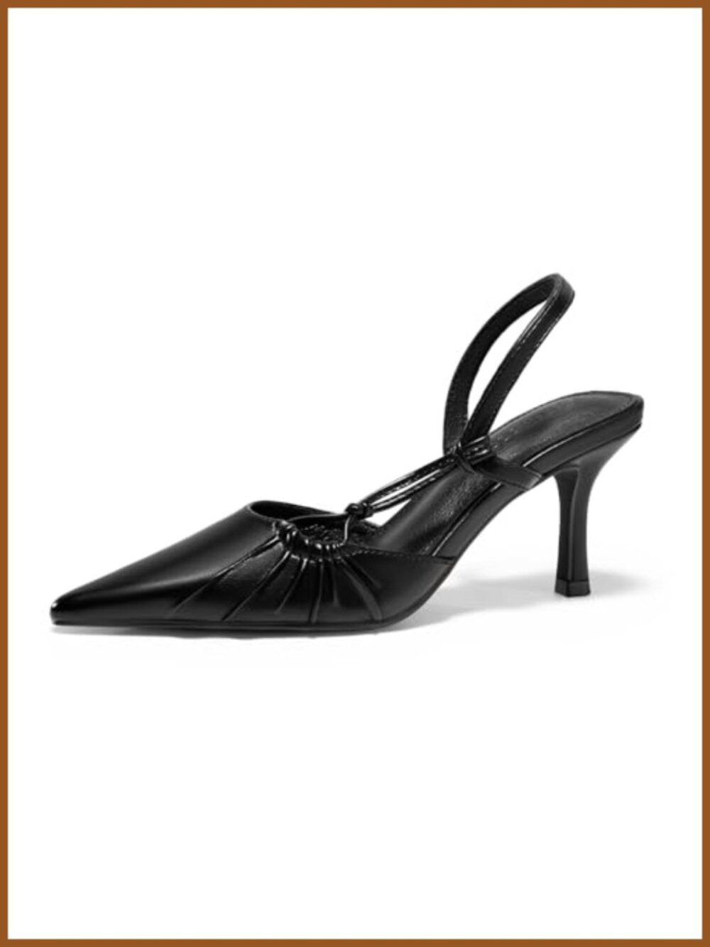 Slingback Kitten Heels Closed Pointed Toe D'Orsay Pumps Wedding Dress Shoes